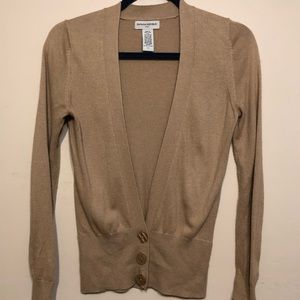 Banana Republic tan cardigan sweater